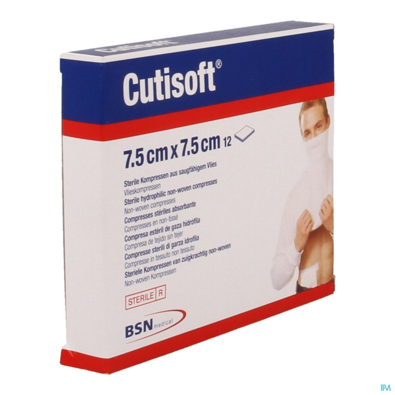 Cutisoft Ster Non Woven 7,5x 7,5cm 12