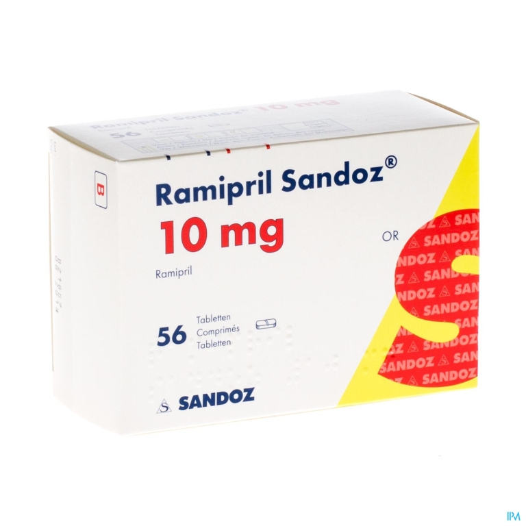 Ramipril Sandoz 10,0mg Tabl 56 X 10,0mg