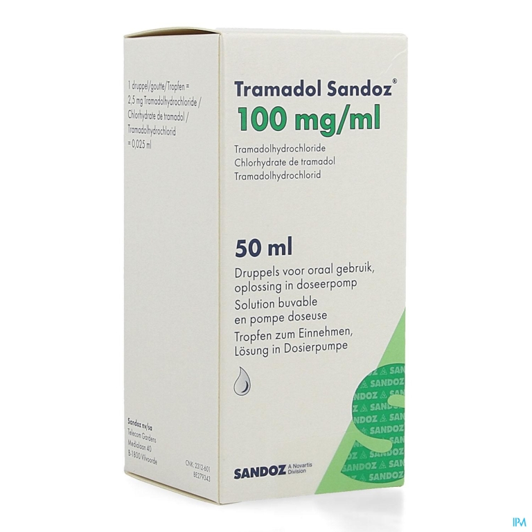 Tramadol 100mg/ml Sandoz Doseerpomp 50ml