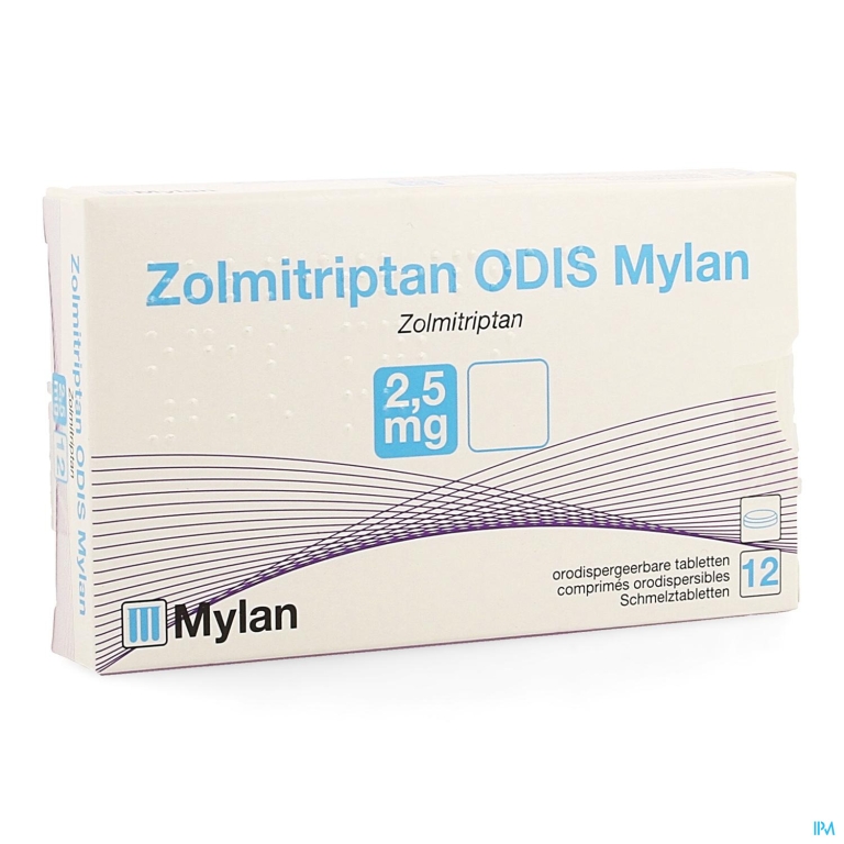 Zolmitriptan Odis Mylan Orodisp.tabl 12 X 2,5mg