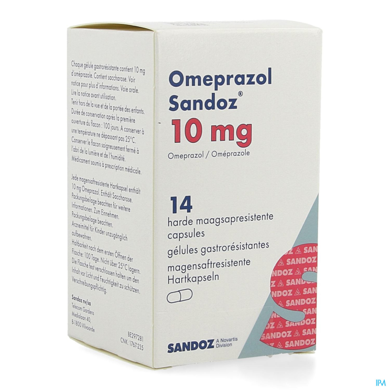 Omeprazol Sandoz Caps Enter 14 X 10mg