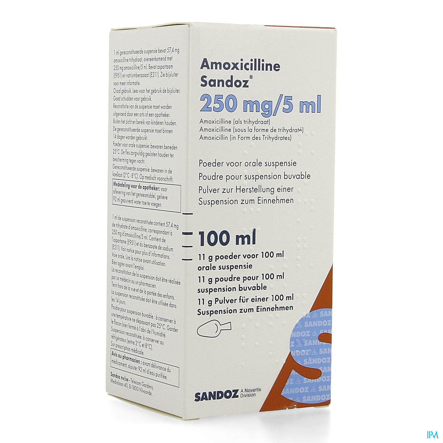 amoxicilline suspension sandoz