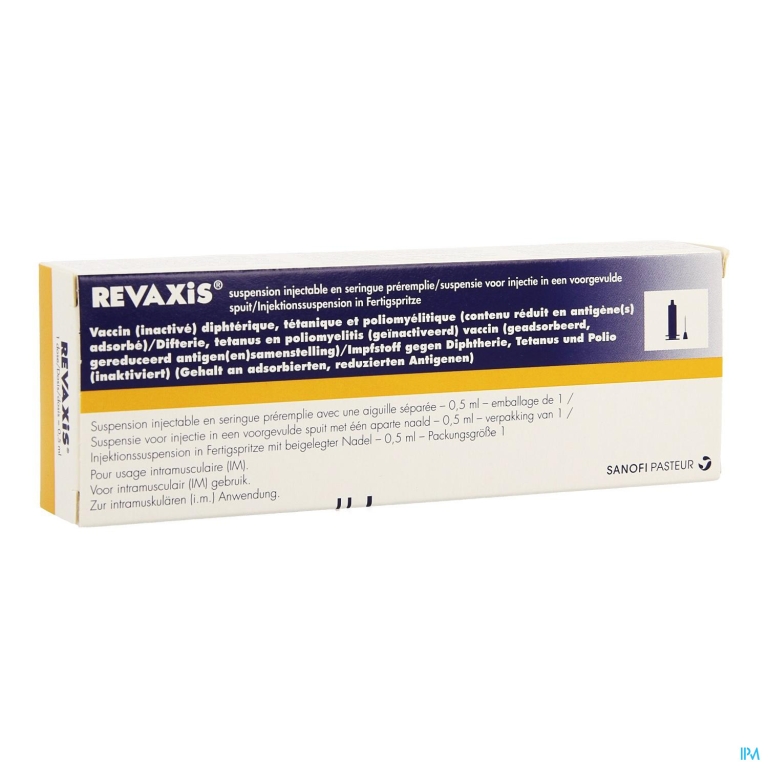 Revaxis Voorgev.spuit 0,5ml Ud + 1 Aparte Naald