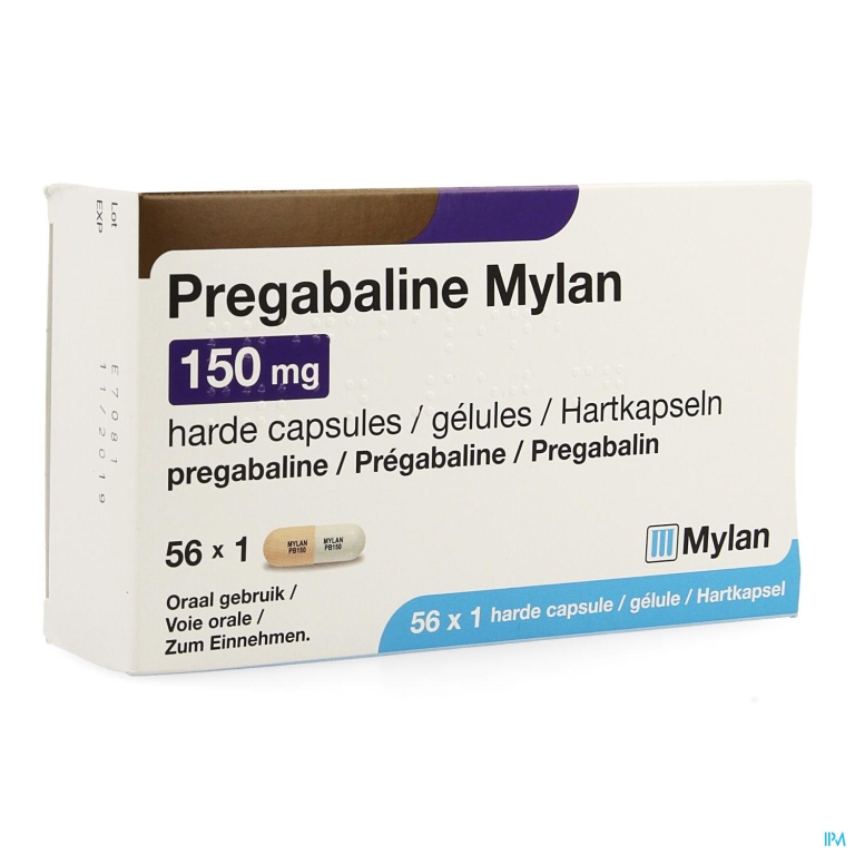 Pregabaline Mylan Caps 56 X 150mg