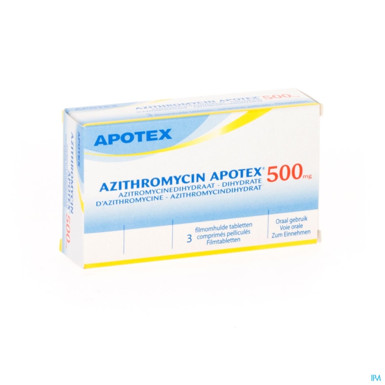 Azithromycin 500mg Apotex Tabl Omhulde 3×500 mg