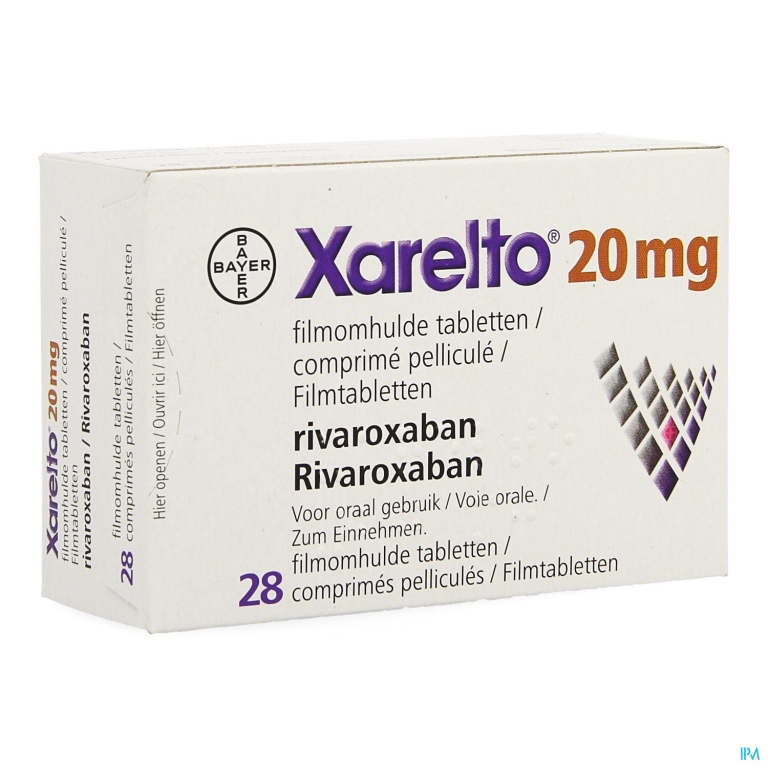 Xarelto 20mg Filmomh Tabl 28 X 20mg