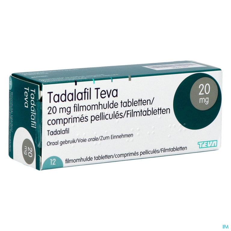 Tadalafil Teva Filmomh Tabl 12 X 20,0mg