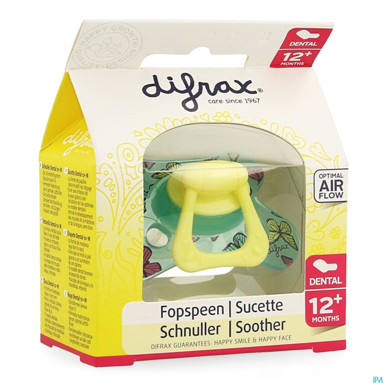 Difrax Fopspeen Dental Semi Filled Girl +12m 346