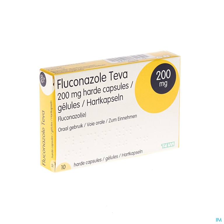 Fluconazole Teva Caps 10 X 200mg