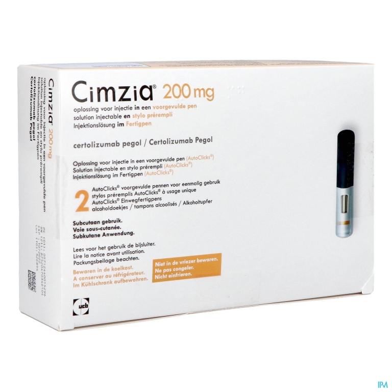 Cimzia 200mg Abacus Opl Inj Voorgev.pen 2+2tampons