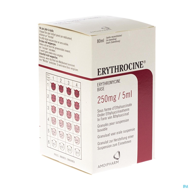 Erythrocine Sir 1 X 80ml 250mg/5ml