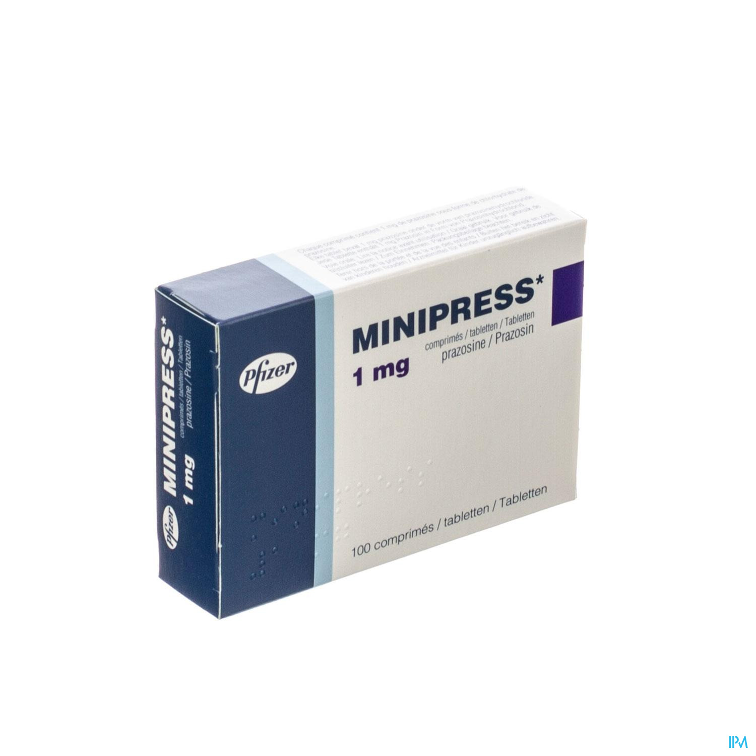 Minipress Comp 100 X 1mg