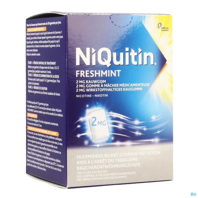 Niquitin 2,0mg Munt Kauwgom 100