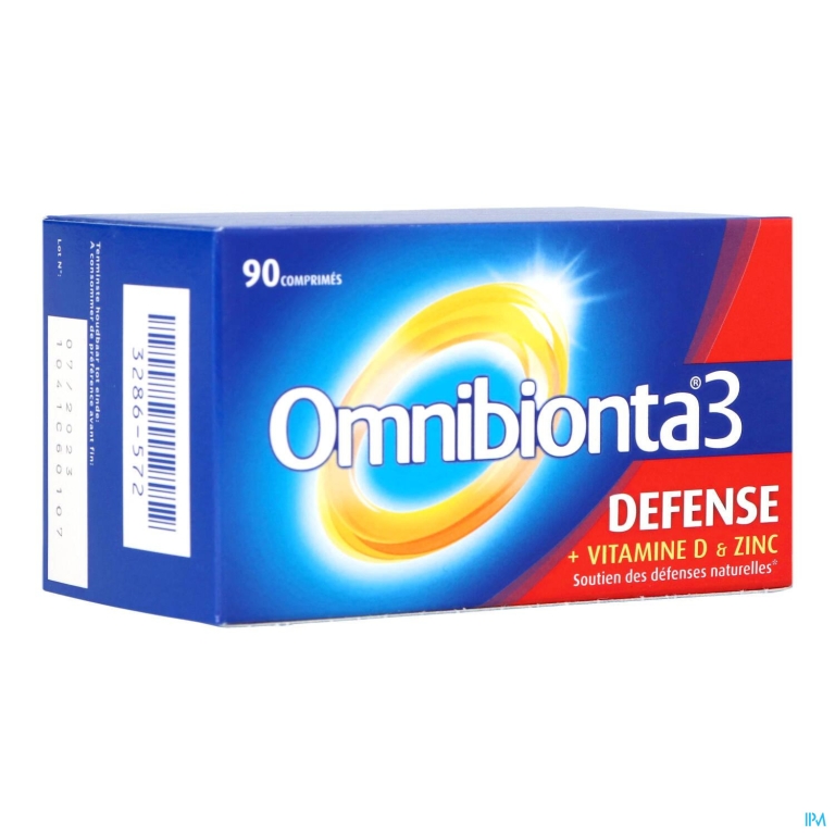 Omnibionta3 Defense Multivitamines Immuniteit (90 tabletten)