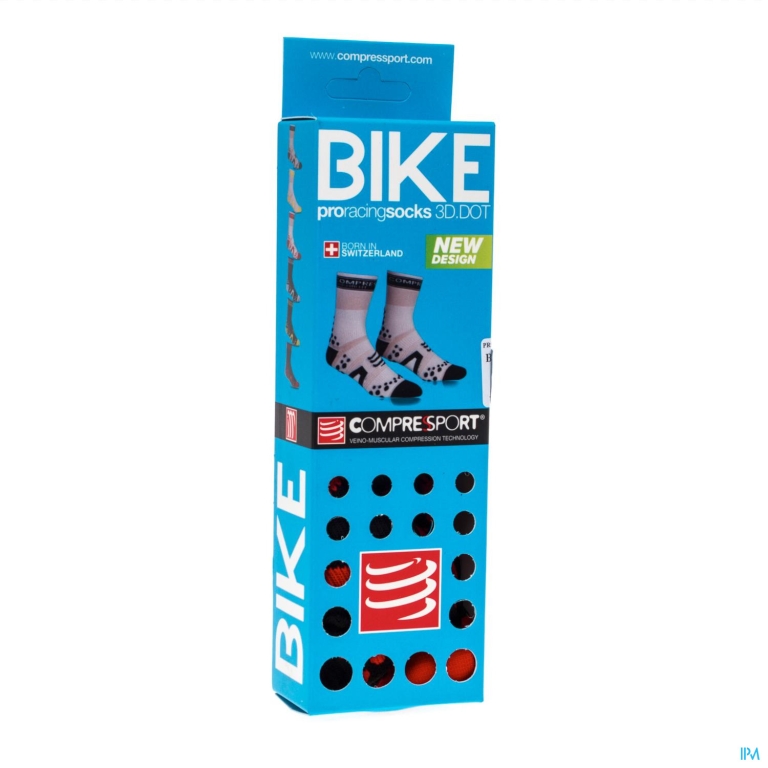 Compressport Racing Socks Bike Bl/re T3