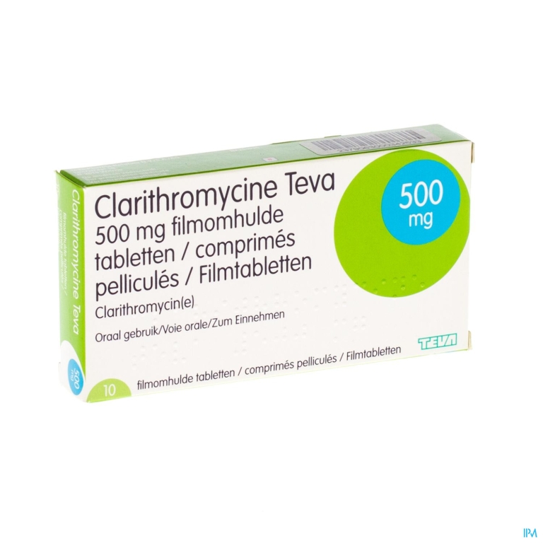 Clarithromycine Teva Tabl 10 X 500mg