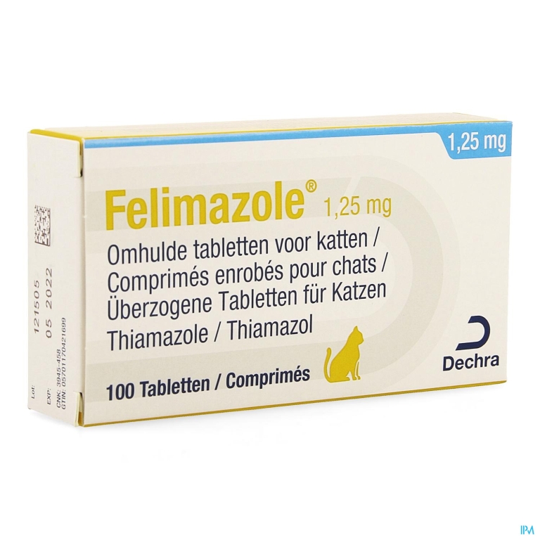 Felimazole 1,25mg Omh. Tabl Blister 100