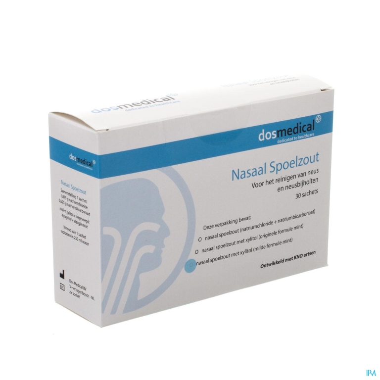 Dos Medical Nasaal Spoelzout+xylitol Zakje 30×6,5g