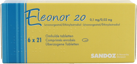 Eleonor 0,1mg/0,02mg Omhulde Tabl 6×21