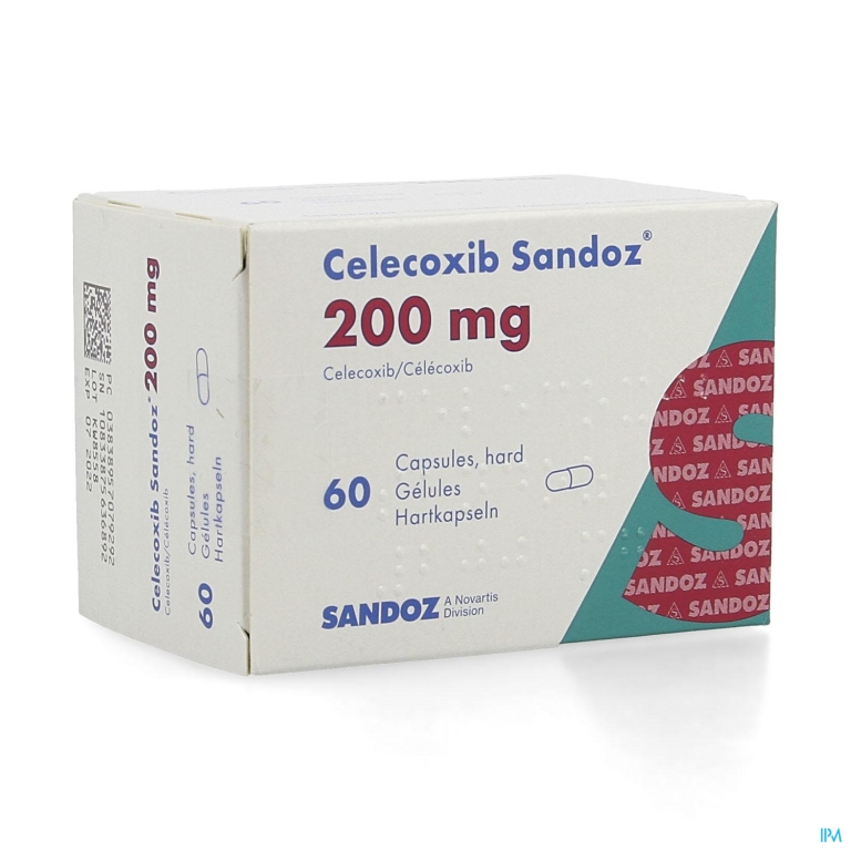 Celecoxib 200mg Sandoz Caps Hard Dur 60