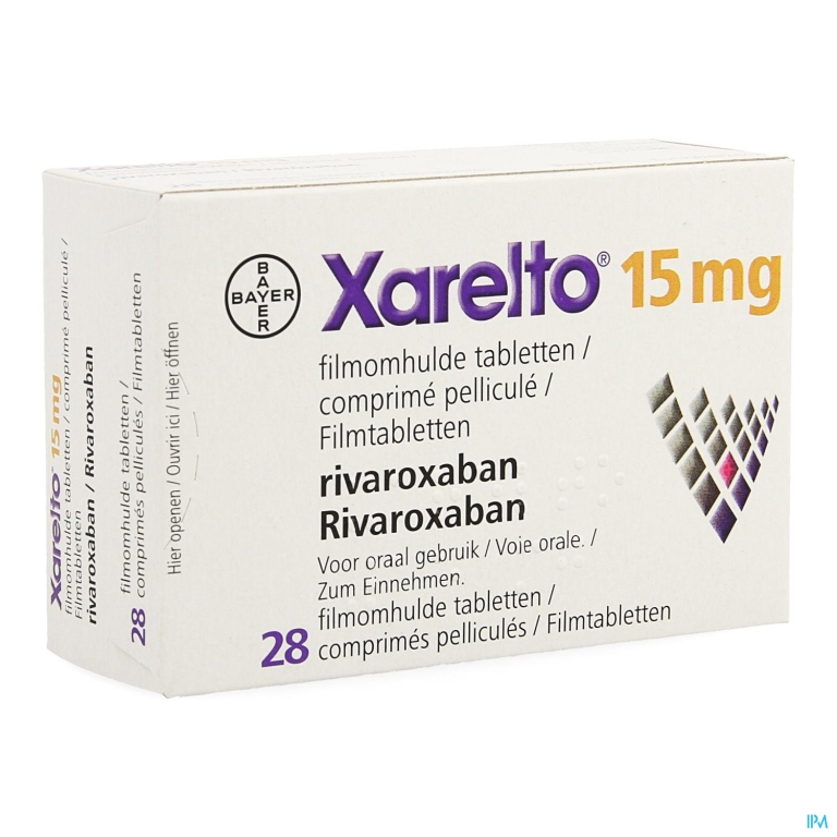 Xarelto 15mg Filmomh Tabl 28 X 15mg