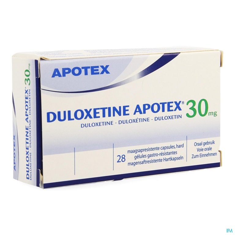 Duloxetine Apotex 30mg Maagsapresist. Caps 28