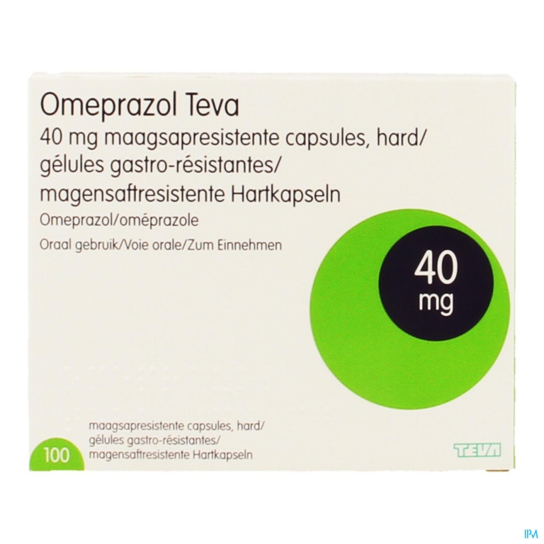 Omeprazol Teva 40mg Caps Maagsapres Container 100