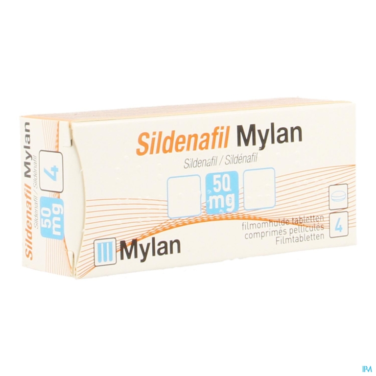 Sildenafil Mylan 50mg Filmomh Tabl 4 X 50mg