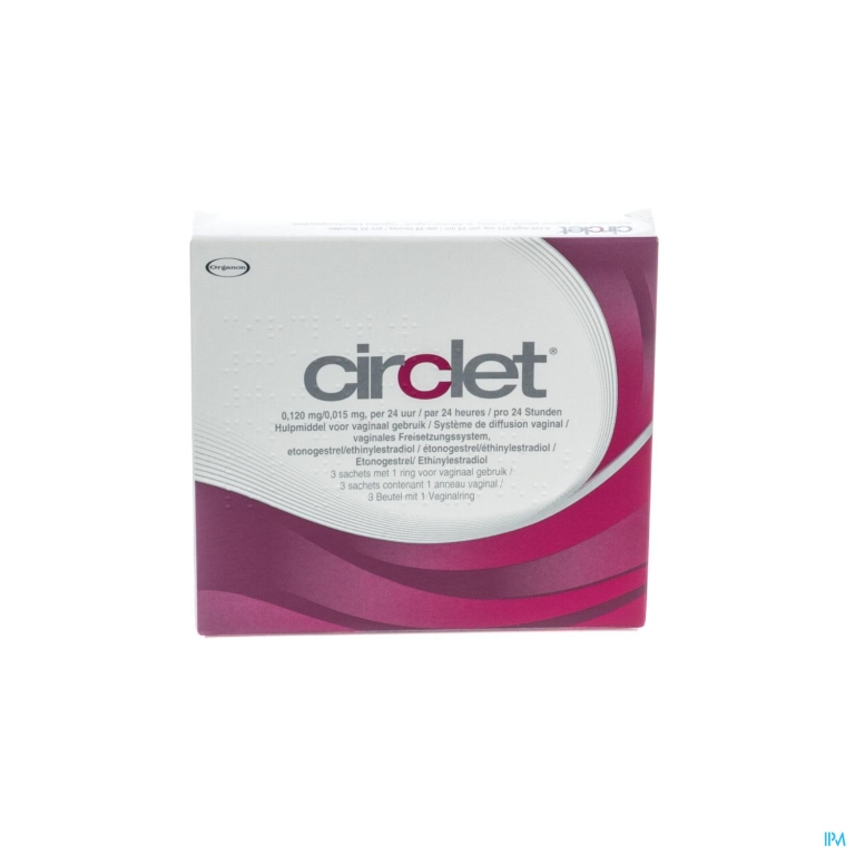 Circlet 0,120mg/0,015mg/24uur Ring Vaginaal 3