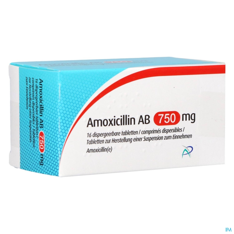 Amoxicillin Ab 750mg Disp. Tabl 16 X 750mg