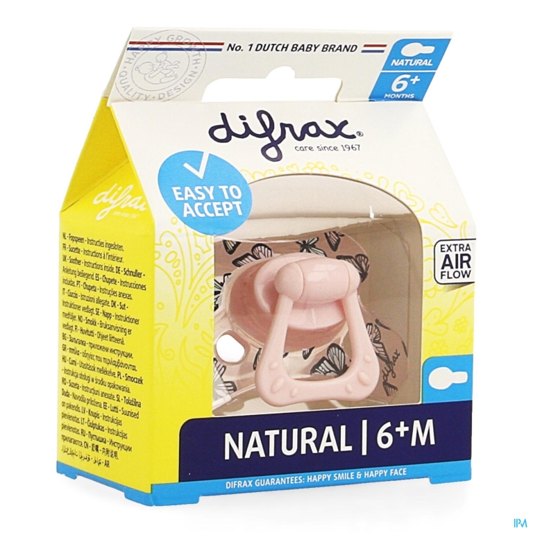 Difrax Fopspeen Natural 6+ M Girl