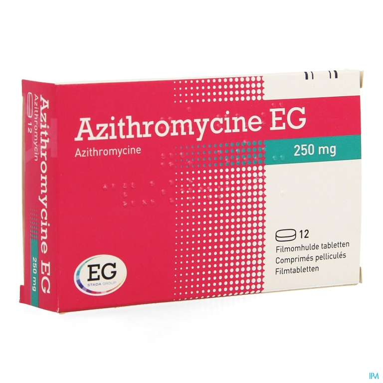 Azithromycine 250 Mg EG Tabl Omhulde 12X250 Mg
