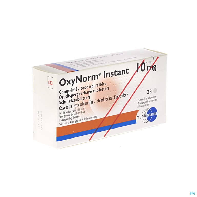 Oxynorm Instant Tabl 28 X 10mg