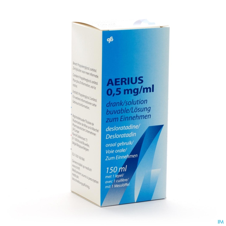 Aerius Drinkbare Oplossing 0,5mg/1ml 150ml