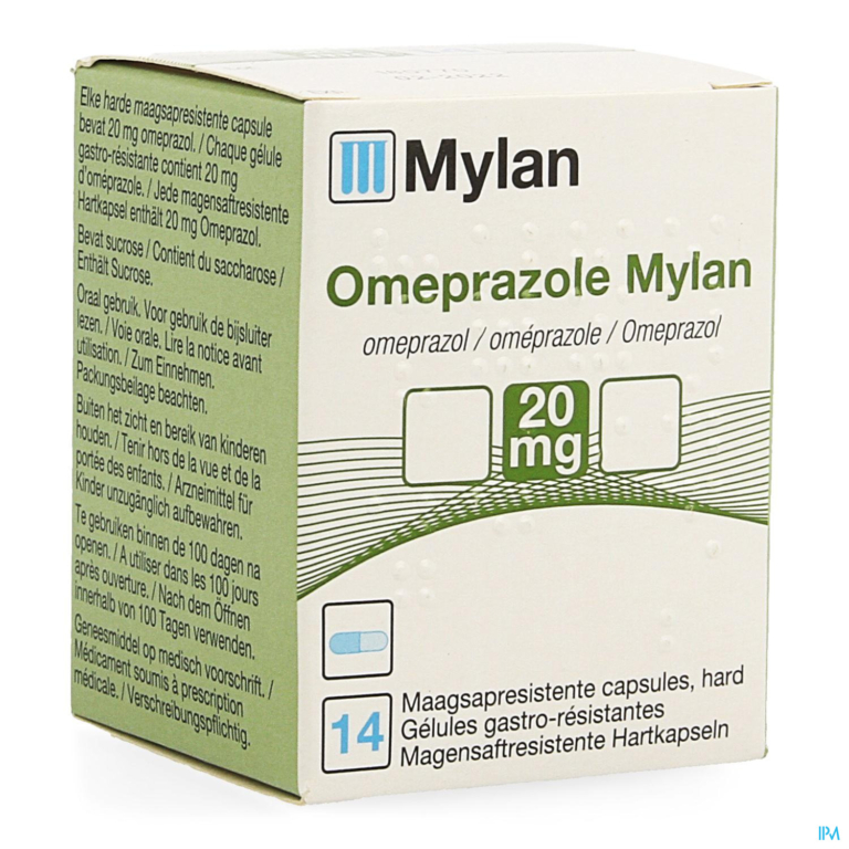 Omeprazol Mylan Caps 14 X 20mg