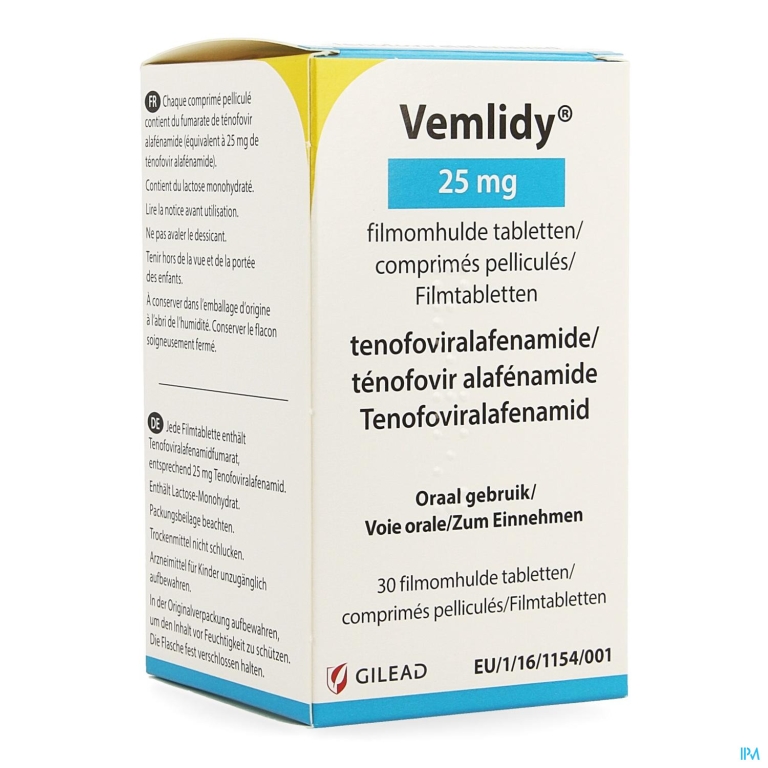 Vemlidy 25mg Filmomh Tabl 30 X 25mg Flacon