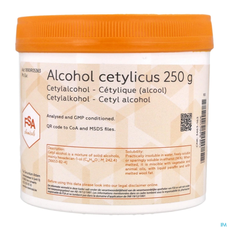 Cetyl Alcohol 250g Magis