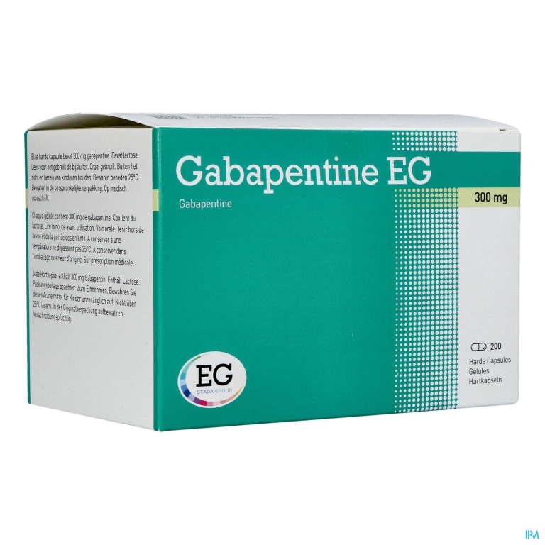 Gabapentine Eg 300mg Pi Pharma Harde Caps 200 Pip