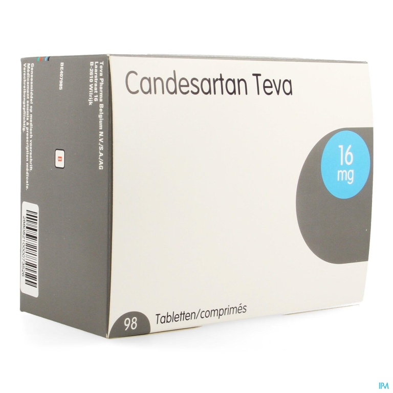 Candesartan Teva Tabl 98 X 16mg