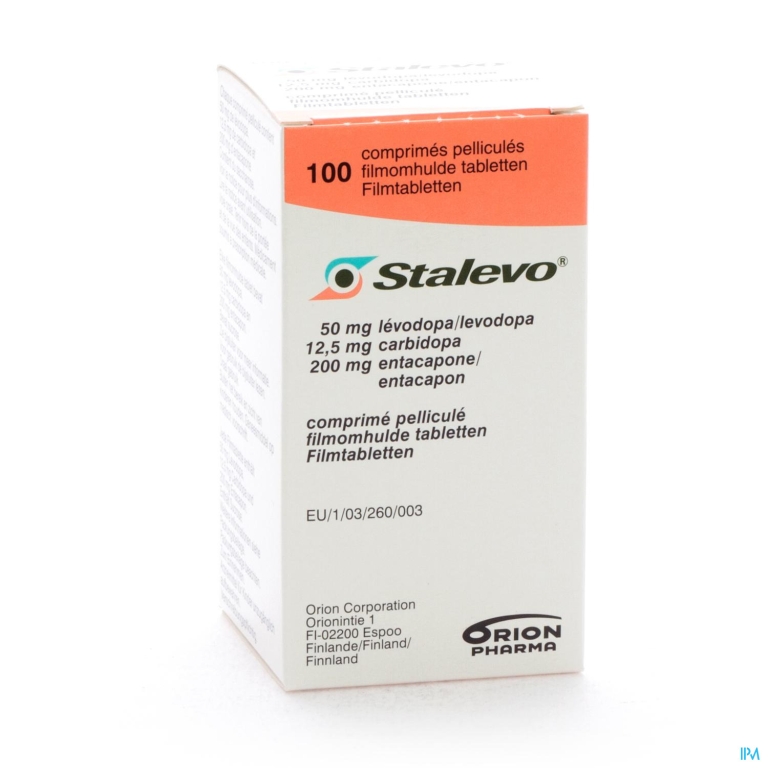 Stalevo 50mg/12,5mg/200mg Filmomh Tabl 100 Fles