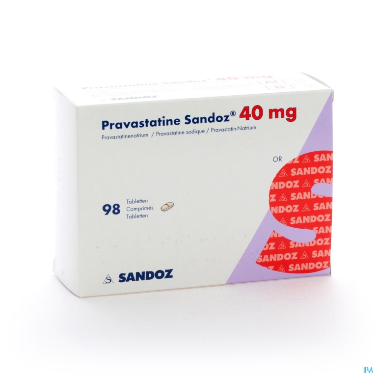 Pravastatine Sandoz 40mg Tabl 98