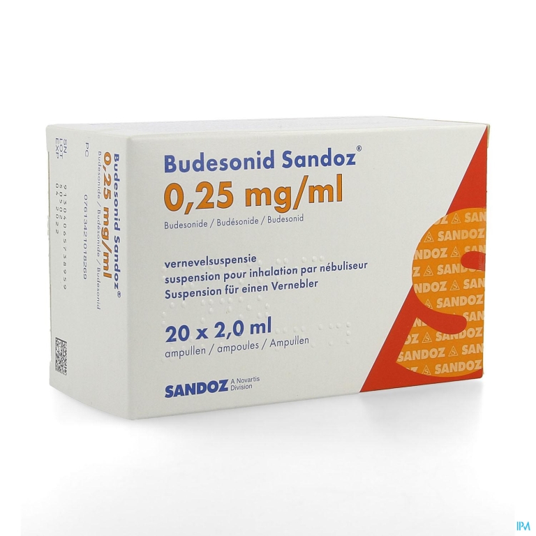 Budesonid Sandoz 0,25mg/ml Vernevelsusp 4×5 Amp