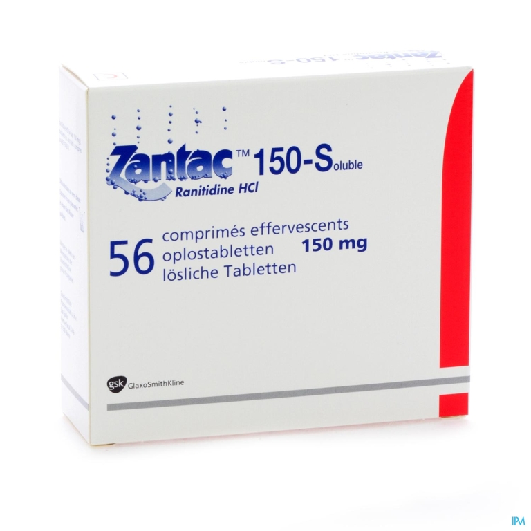 Zantac 150 Comp Sol 56 X 150mg