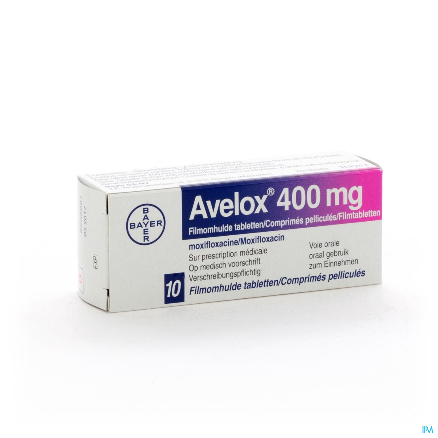 Avelox 400mg Comp Pell 10 X 400mg
