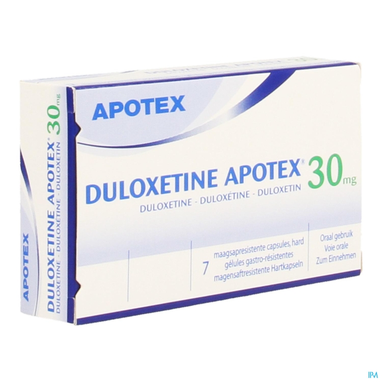 Duloxetine Apotex 30mg Maagsapresist. Caps 7