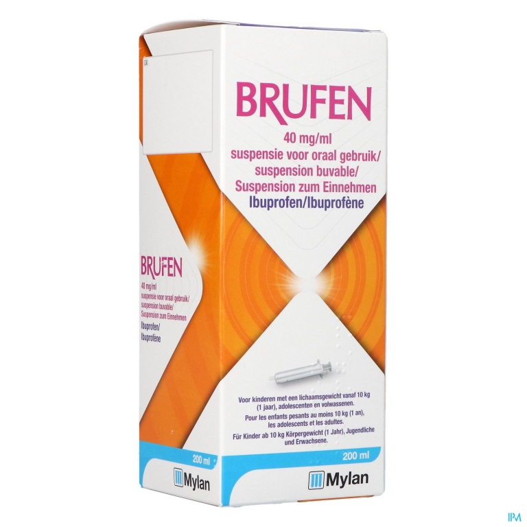 Brufen 40mg/ml Susp Oraal Gebruik 200ml