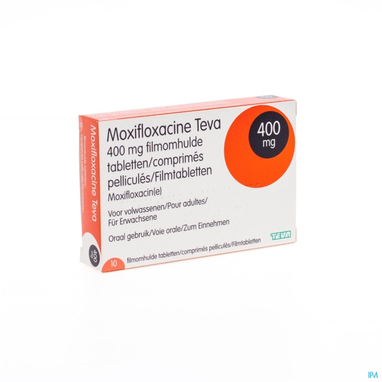 Moxifloxacine Teva 400mg Filmomh Tabl 10