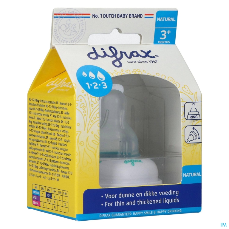 Difrax Ring 1-2-3 Natural 713