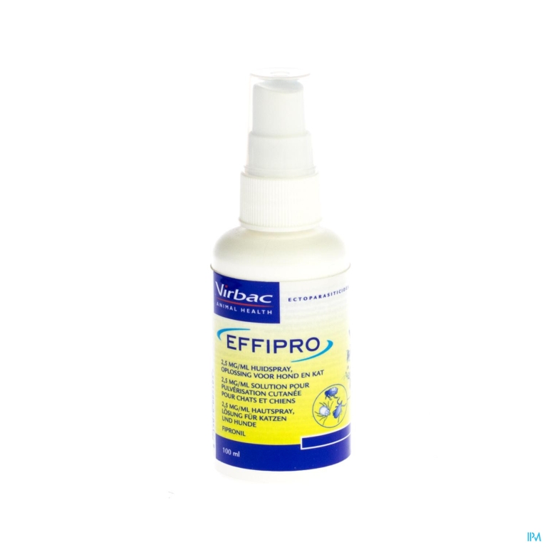 Effipro 2,5mg/ml Huidspray Opl Hond-kat 100ml