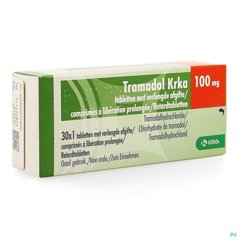 Tramadol Krka 100mg Verl.afgifte Comp 30 X 100mg